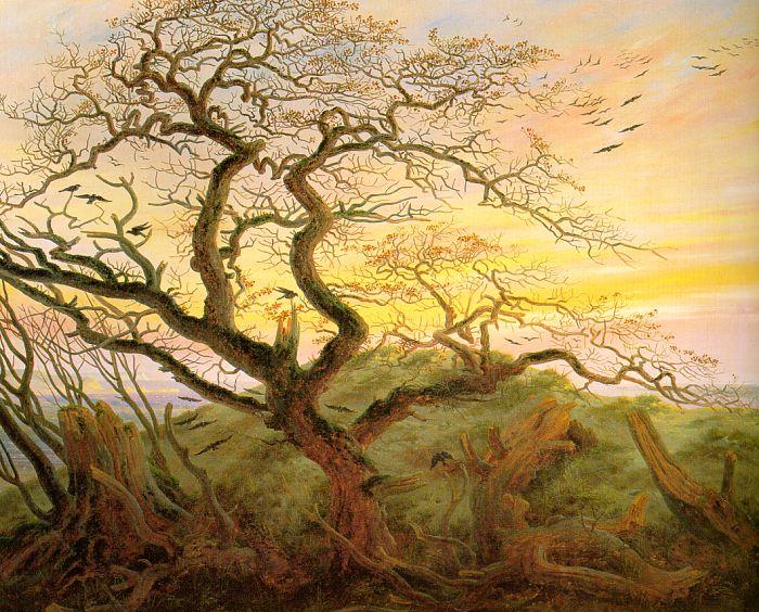 Caspar David Friedrich Tree with crows